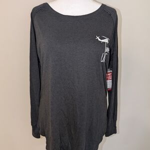 Nine Line Charcoal Long Sleeve Tee